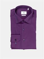 Eterna premium 1863 lilla Twill skjorte med mørke knapper. Slim Fit 8217 57 F682